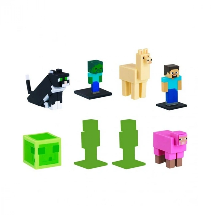 PMI/MC22270 MİNECRAFT 3D TOPPEEZ 8Lİ DELUXE FİGÜR SETİ SERİ 2 ASORTİ