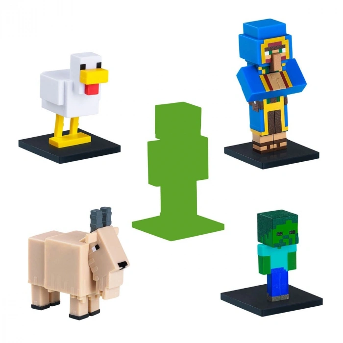 PMI/MC2240 MİNECRAFT 3D TOPPEEZ 5Lİ FİGÜR SETİ ASORTİ