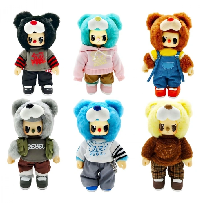 POPCSRB008 Rebel Bear Pozlanabilir Figür Cadde Serisi 6lı Display