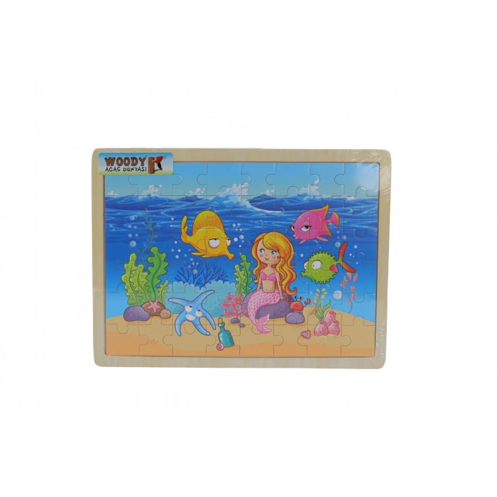 S00006471 SUN KDM WOO TAHTA PZL 48 DENİZ KIZI