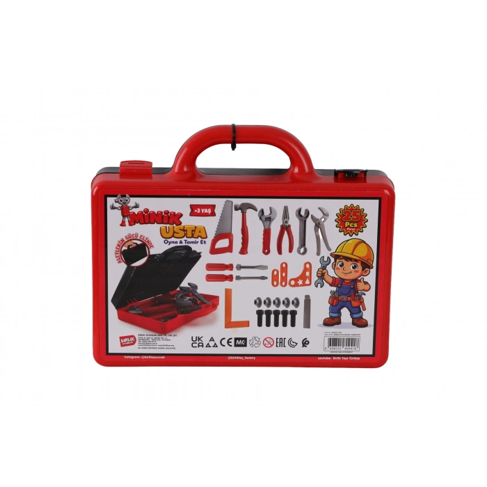 URT037-003 25 PCS ÇANTALI TAMİR SETİM MİNİK USTA
