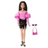 JJN76 Barbie DELUXE STYLE - Siyah Metalik Elbise