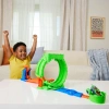 JMK91 Hot Wheels Monster Trucks Mutant Kaosu Çemberde Yarış Oyun Seti
