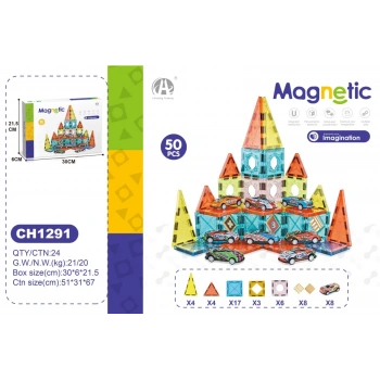 03-CH1291 5,5 CM MANYETİK BLOKLAR 50 PCS