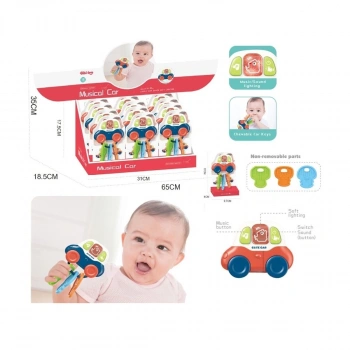 BIB6001-Vardem Işıklı Müzikli Anahtarlıklı Bebek Arabası