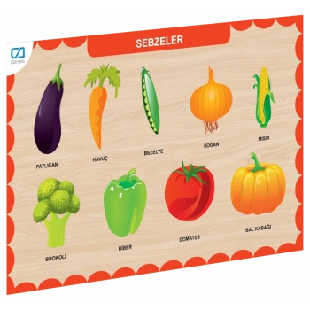 CAAHS-3205 CA GAMES AHŞAP SEBZELER BUL-TAK