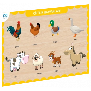 CAAHS-3211 CA GAMES AHŞAP ÇİFTLİK HAYVANLARI BUL-TAK