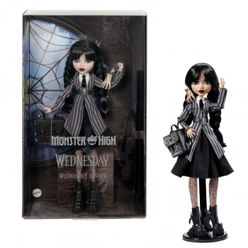 HXJ04 Monster High Wednesday Okul Üniformalı Bebek