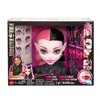 JML42 Monster High Havalı Saçlar Draculaura Büstü