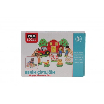 KM5898 KUMTOYS BENİM ÇİFTLİĞİM AHŞAP BOYAMA SETİ