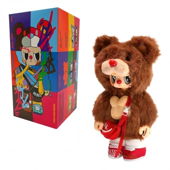 POPCSRB005 Rebel Bear Pozlanabilir Figür Çantalı Serisi 6lı Display