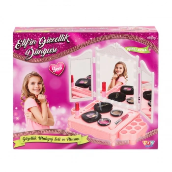 ZEY2044 LED Işıklı Elifin Güzellik Dünyası Makyaj Seti -Zey Toys