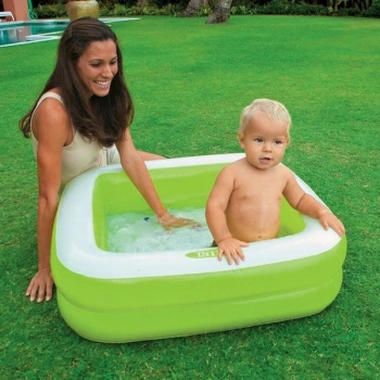 57100 Intex Şişme Taban Mini Kare Havuz 86x86x25 cm
