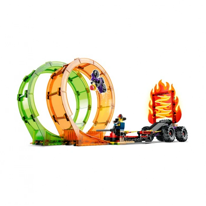 60339 Lego City - Çift Çemberli Gösteri Arenası 598 parça +7 yaş