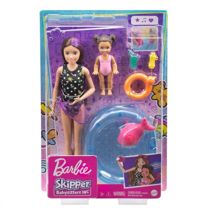 FHY97 Skipper Bebek Bakıcısı Bebeği ve Aksesuarları Oyun Seti