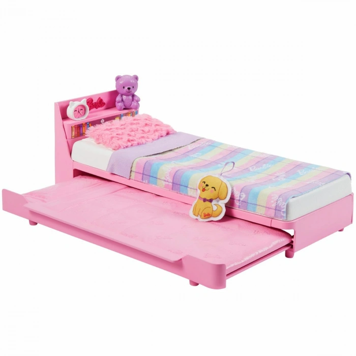 HMM64 My First Barbie - İlk Barbie Bebeğim - Barbienin Yatağı Oyun Seti