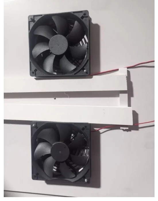 12V 0.25A DC Kuluçka Makinesi Fanı | 12x12x2.5 cm