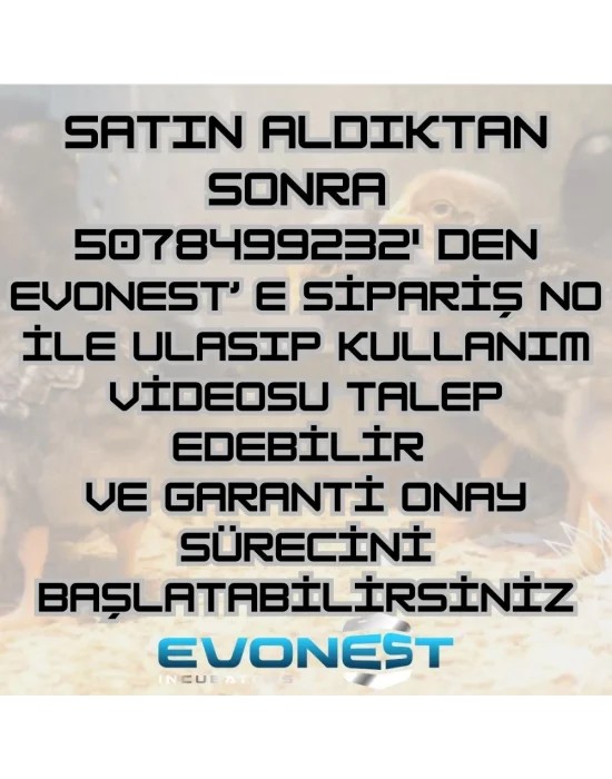 48 Yumurtalık Tam Otomatik Hobi Kabin Tip Kuluçka Makinesi | Tavuk ve Kanatlı Yumurtaları