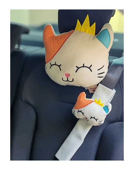 Araç Yastık Ve Kemer Seti Yılbaşı Yol Arkadaşı Yastık Kemer Araç Puset Dekoru