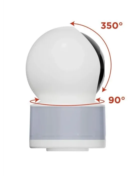 360° Bebek İzleme Kamerası | Sesli Güvenlik, Hareket Algılama ve 32GB Hafıza Kartı