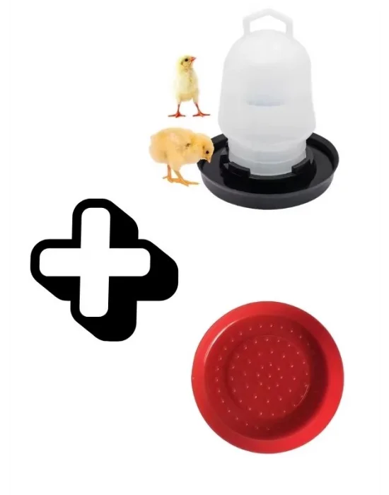 Civciv Suluk 0,75 ML Kaliteli Plastik + Tabak Yemlik