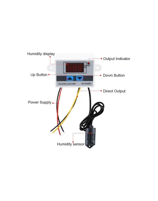 DC 12 VOLT Nem Kontrol Cihazı - Higrostat