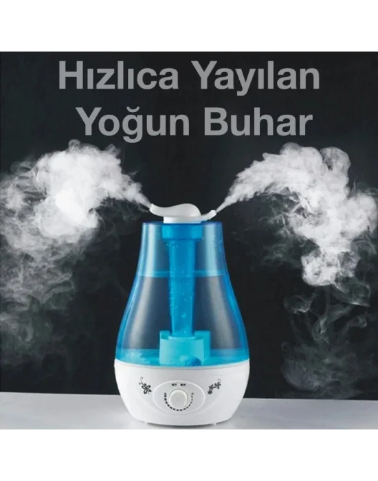 Buhar Makinesi (hortum hariç) Çift Sprey Ultrasonik Hava Nemlendirici 3.5L