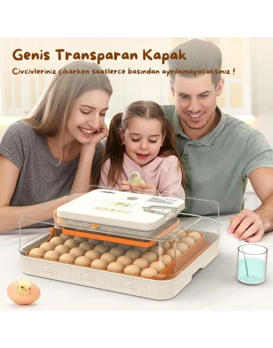 Evonest 56 Yumurtalık Kuluçka Makinesi | Turuncu Model