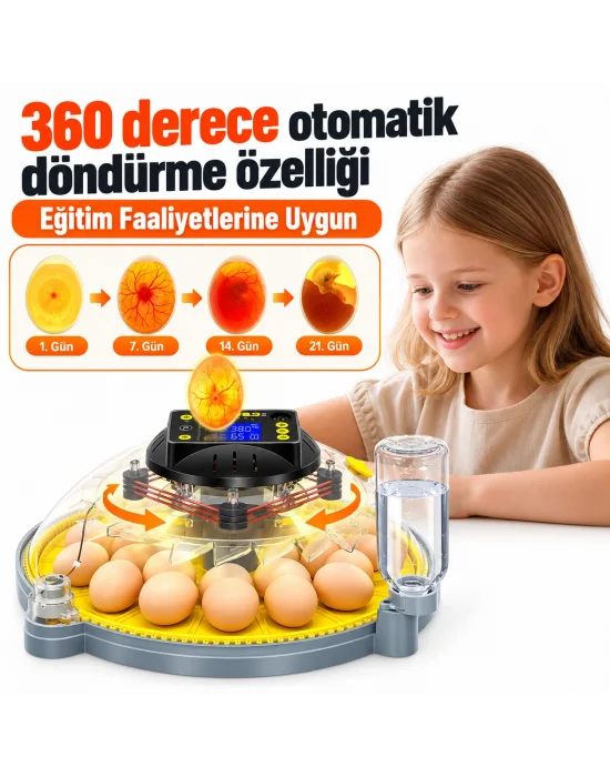 Evonest Evo-UFO-48 | 48 Yumurtalık UFO Model Otomatik Kuluçka Makinesi