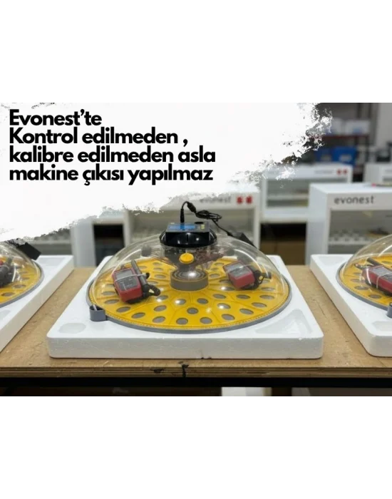 Evonest Evo-UFO-48 | 48 Yumurtalık UFO Model Tam Otomatik Kuluçka Makinesi
