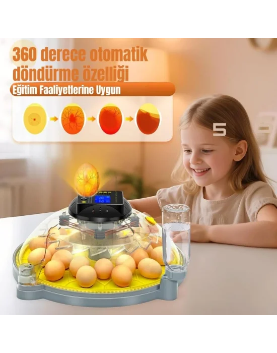 Evonest Evo-UFO-48 | 48 Yumurtalık UFO Model Tam Otomatik Kuluçka Makinesi