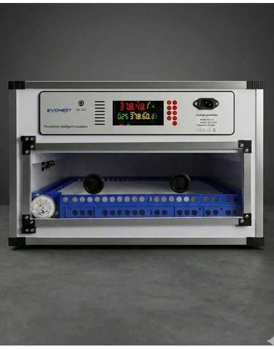 Evonest Kaz Uyumlu Kabin Tip Kuluçka Makinesi | 64 Yumurtalık Kapasiteli