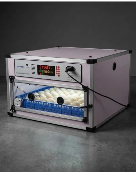 Evonest Kaz Uyumlu Kabin Tip Kuluçka Makinesi | 64 Yumurtalık Kapasiteli