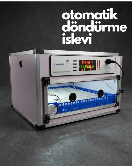 Evonest Kaz Uyumlu Kabin Tip Kuluçka Makinesi | 64 Yumurtalık Kapasiteli