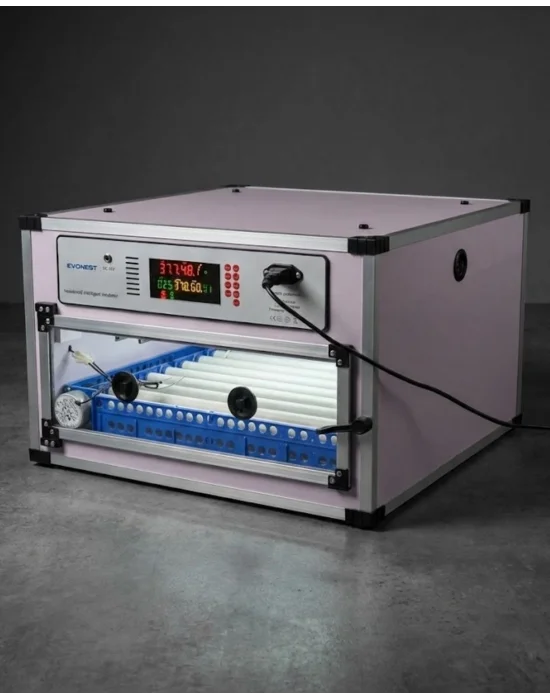 Evonest Kaz Uyumlu Kabin Tip Kuluçka Makinesi | 64 Yumurtalık Kapasiteli