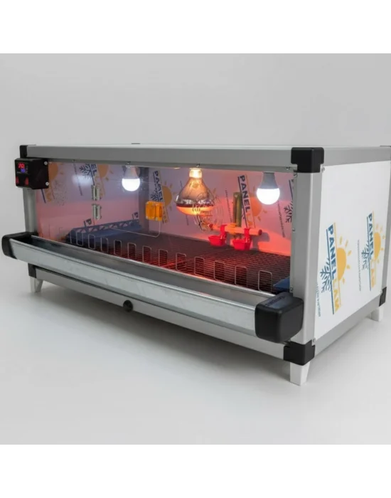 Evonest Lüks Civciv Büyütme Kafesi – Dijital Termostatlı, Infrared Isıtıcılı, Otomatik Suluklu 105x55x45 cm