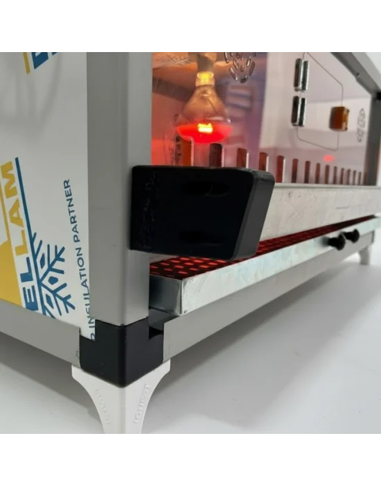 Evonest Lüks Civciv Büyütme Kafesi – Dijital Termostatlı, Infrared Isıtıcılı, Otomatik Suluklu 105x55x45 cm