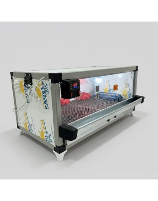 Evonest Lüks Civciv Büyütme Kafesi – Dijital Termostatlı, Infrared Isıtıcılı, Otomatik Suluklu 105x55x45 cm