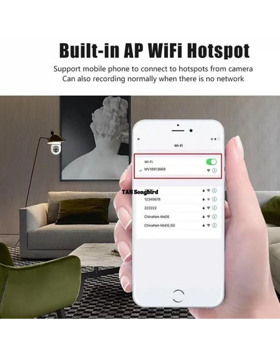 360° Panoramik Ampul Kamera | Wifi, Çift Wifi, Gece Görüşlü ve Hafıza Kartı Hediyeli