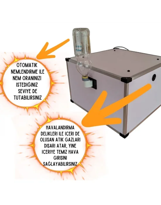 Kaz Uyumlu Kabin Tip Kuluçka Makinesi | 128 Yumurtalık Kapasiteli