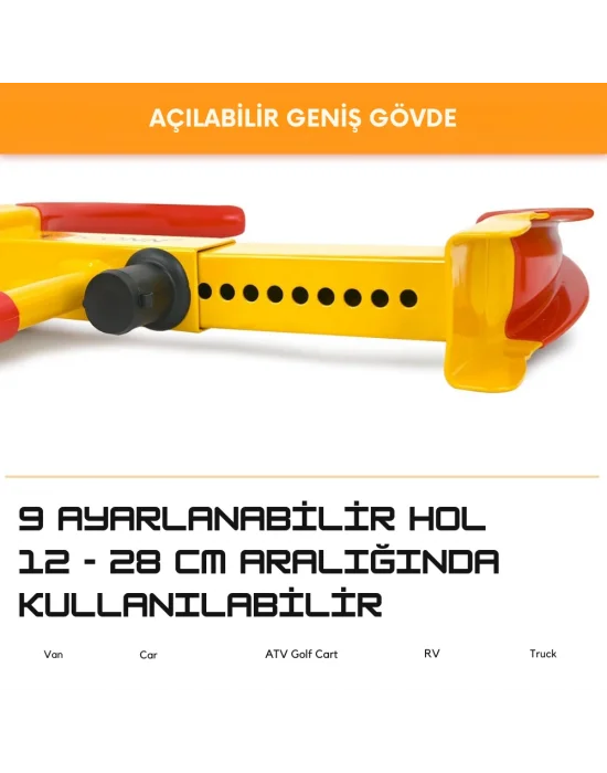 Evonest Karavan & Araç Teker Kilidi | Motor, Tekne, Römork için Anti‑Hırsızlık Güvenlik