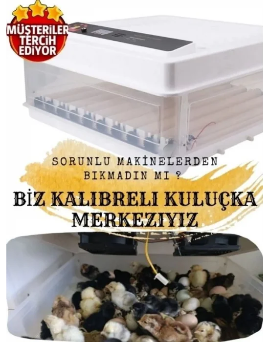 KAZ KULUCKA 5 Otomatik Programlı 130 Tavuk Yumurta Kapasiteli Tam Otomatik Kuluçka Makinesi