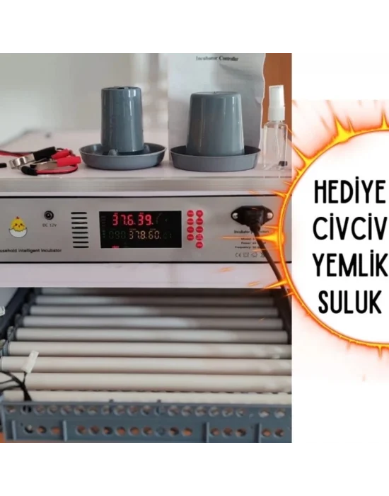 Kaz Uyumlu Kabin Tip Kuluçka Makinesi | 196 Yumurtalık Kapasiteli