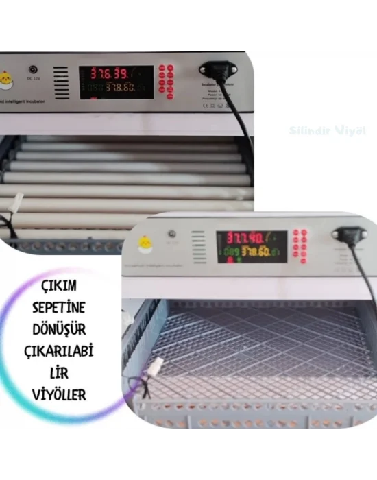 Kaz Uyumlu Kabin Tip Kuluçka Makinesi | 196 Yumurtalık Kapasiteli