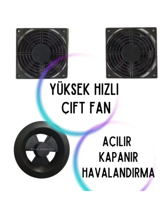 Kaz Uyumlu Kabin Tip Kuluçka Makinesi | 196 Yumurtalık Kapasiteli