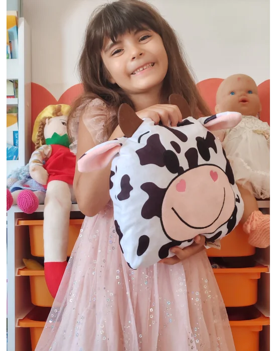 Peluş Yumuşak Oyuncak ve Yastık - Sevimli Oda Dekoru ve Uyku Arkadaşı Yıkanabilir