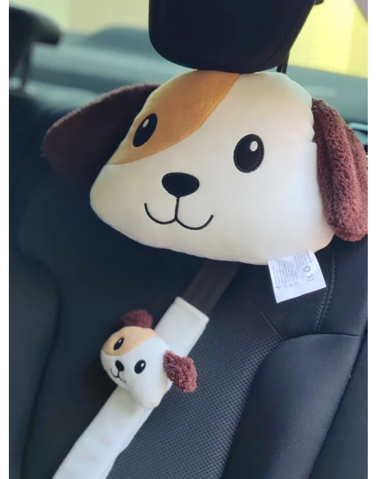 Tosbai Araba Boyun Yastığı ve Emniyet Kemeri Kılıfı Seti | Konforlu ve Güvenli Seyahat