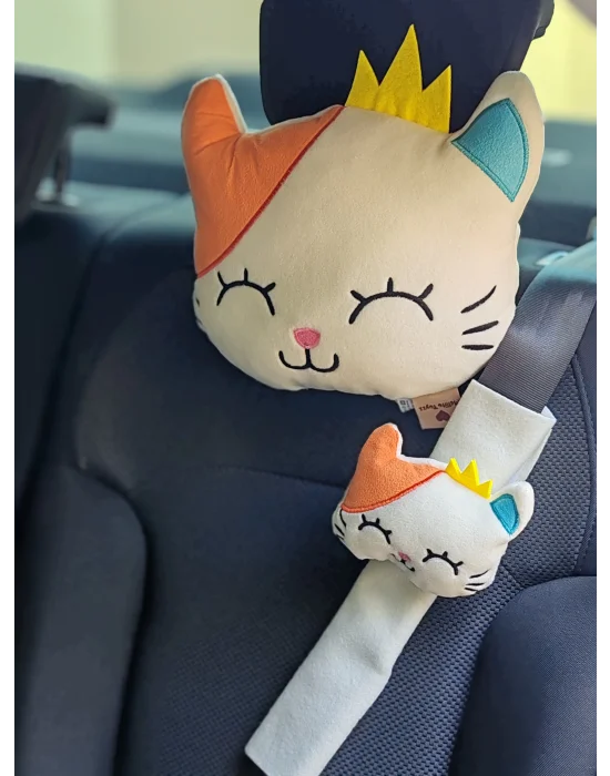 Tosbai Araba Boyun Yastığı ve Emniyet Kemeri Kılıfı Seti | Konforlu ve Güvenli Seyahat