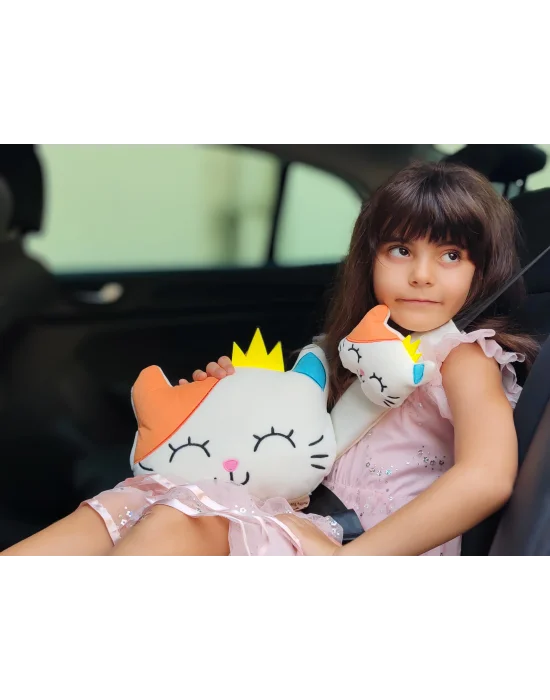 Tosbai Araba Boyun Yastığı ve Emniyet Kemeri Kılıfı Seti | Konforlu ve Güvenli Seyahat