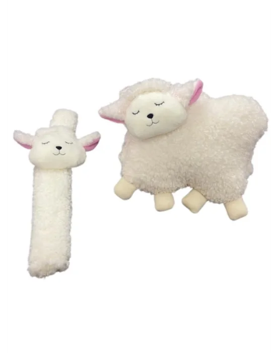 Tosbai Araba Boyun Yastığı ve Emniyet Kemeri Kılıfı Seti | Konforlu ve Güvenli Seyahat